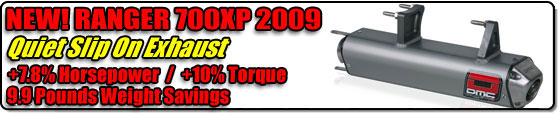 POLARIS RANGER 500/700XP Quiet Slip On Exhaust (06-08)